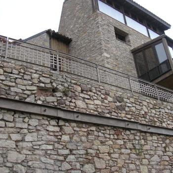 muro anclado con bulones